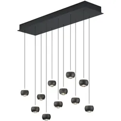 Musterring Leuchten LED-Pendelleuchte Cannon Metall Schwarz