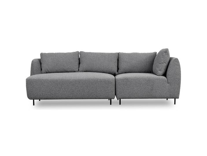 Modulares Sofa Lanomi in grauem Bouclé