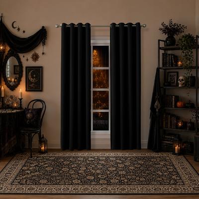Sun Zero Hayden Energy Saving Blackout Grommet 1-Piece Curtain Panel, Single Panel