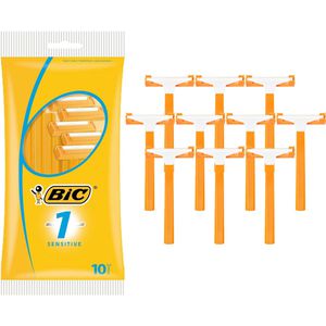 Bic Nassrasierer 1 Sensitive, Einwegrasierer, für Herren, 1-fach Klinge, 10 Stk