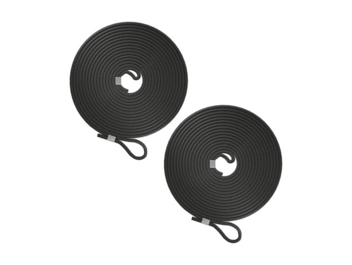 Gummiseil 2er-Set Schwarz