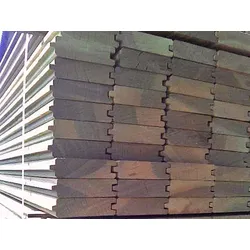 Bongossi Pferdestallbohlen, 32x120 mm, AD, glatt gehobelt, längsseitig Nut & Feder