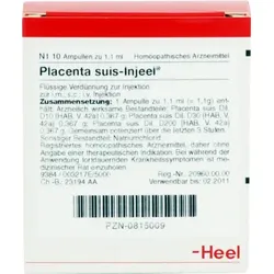 PLACENTA SUIS Injeel Ampullen 10 St