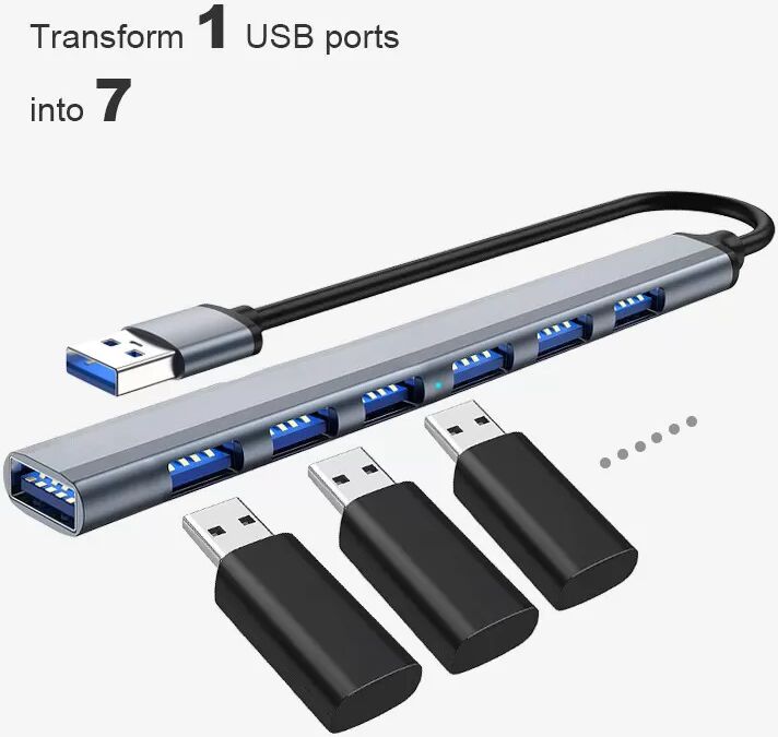 INF Concentrateur USB USB3.0 vers USB2.0/3.0 avec 7 ports