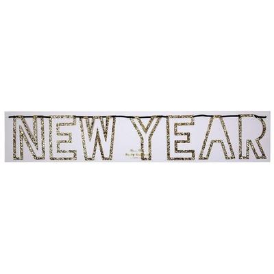 Meri Meri Happy New Year-Girlande, gold