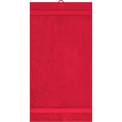 Myrtle Beach Bio Handtuch MB442 red 50 x 100 cm
