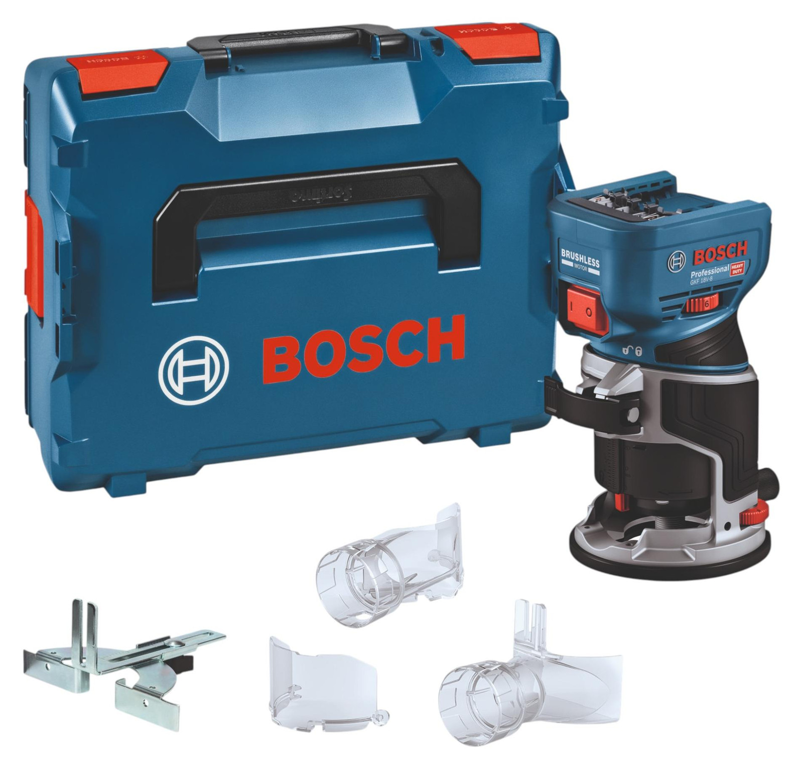 Bosch Professional GKF 18V-8 Akku-Kantenfräse-Set 18,0 V, zonder accu