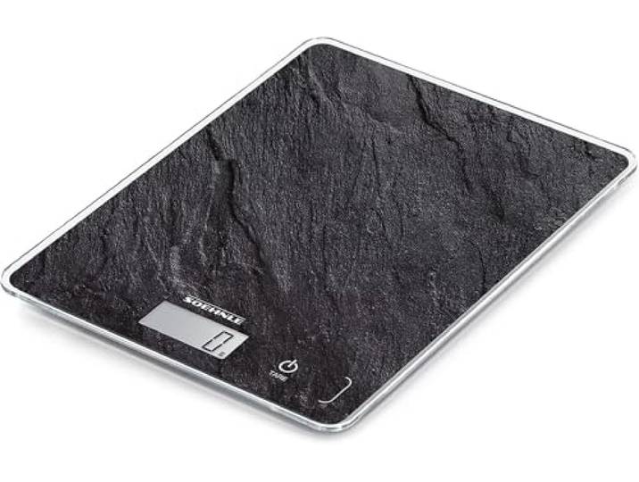 Soehnle Küchenwaage Page Compact 300 Slate, Haushaltswaage Tragkraft 5 kg
