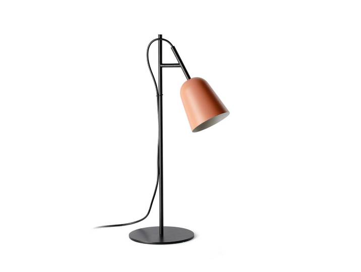 Tischleuchte, Pink, Metall, 29.7x55x18 cm, Lampen & Leuchten, Innenbeleuchtung, Tischlampen, Tischlampen