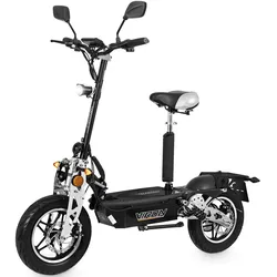 E-Scooter - VR-1500-EEC - mit Straßenzulassung - schwarz mit Korbset