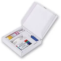 Whiteboard & Flipchart - Starterset mit Markern, Magneten, Schwamm, Reiniger