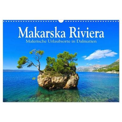 Makarska Riviera - Malerische Urlaubsorte in Dalmatien (Wandkalender 2027 DIN A3 quer), CALVENDO Monatskalender