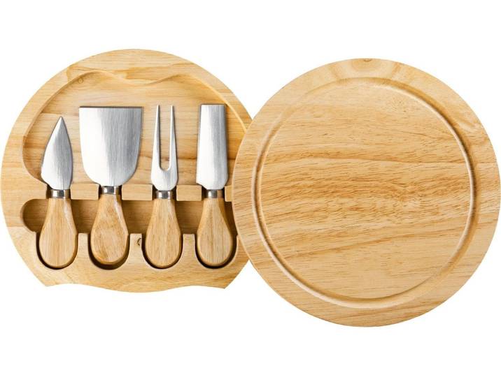 Käsebrett Ibili 21 cm Rund , beige (natur), Schneidebretter, Käsebrett