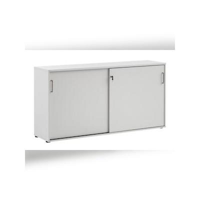 Möbelpartner Schiebetürenschrank Hippo | Small | HxBxT 84x160x40 cm |Lichtgrau von PROREGAL
