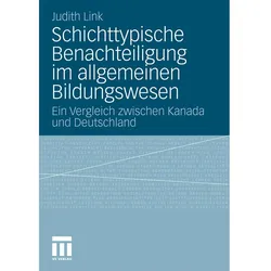 Schichttypische Benachteiligung im allgemeinen Bildungswesen, Fachbücher von Judith Maria Link
