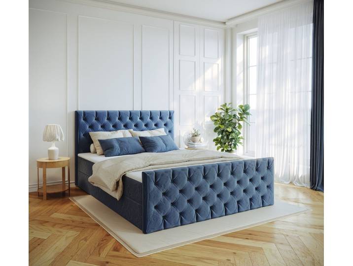 Kaiser Möbel Boxspringbett Kontinentalbett Mars Mit Bettkasten Stoff Riviera