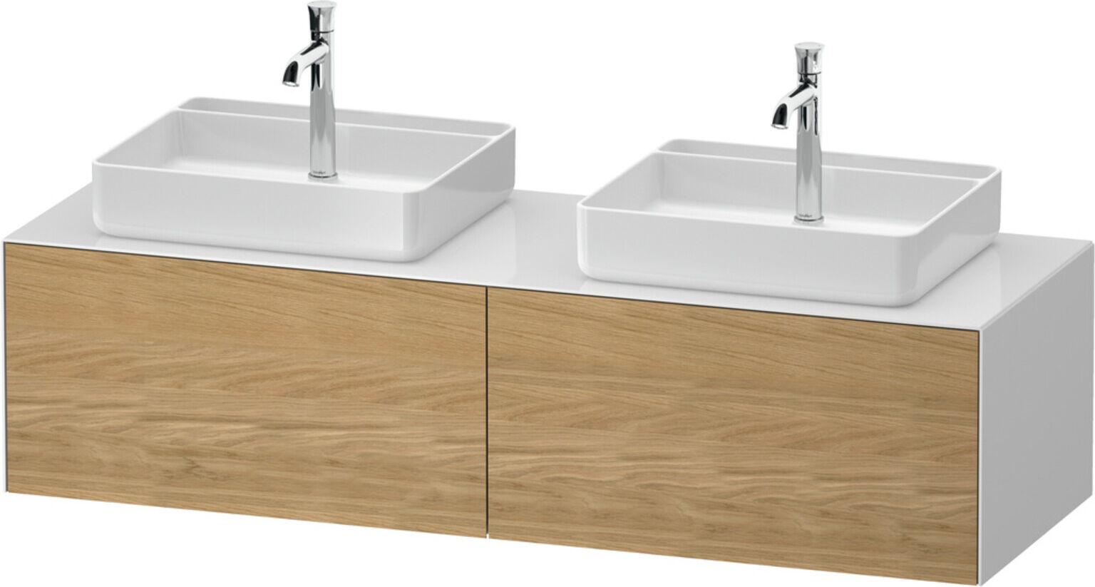 Duravit Waschtischunterschrank White Tulip 160x55cm, 2 A, E N w g, k Ei/o Beleucht. (WT4865BH5850000)