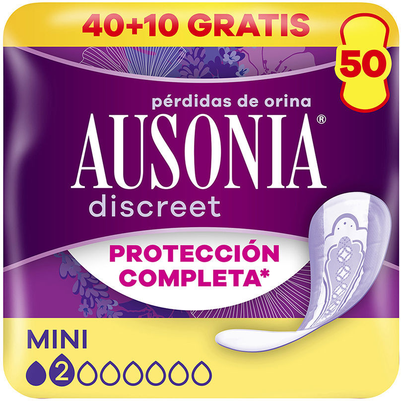 Serviettes d’incontinence Ausonia Discreet mini 50 unités
