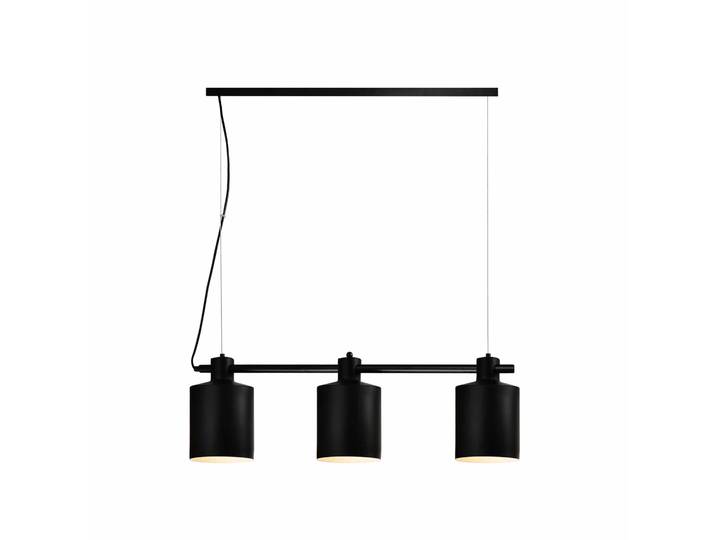 QUVIO Hanglamp modern - 3 lichtpunten met ronde kappen - 15,5 x 90 x 26 cm