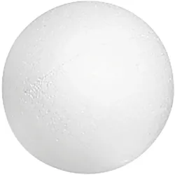 5x Knorr Prandell Styropor Kugel 8cm weiss