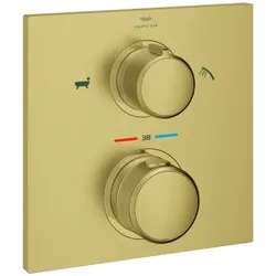 GROHE Thermostat-Brausebatterie Allure 19446_2, integrierte 2-Wege-Umstellung, F...