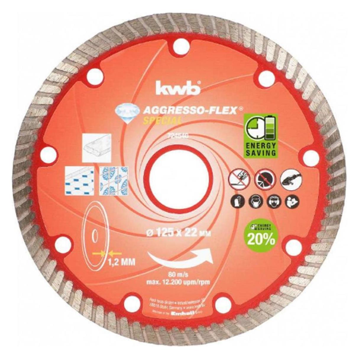 kwb Diamant-Trennscheibe Duenn 125X1,2 Sb (724540)