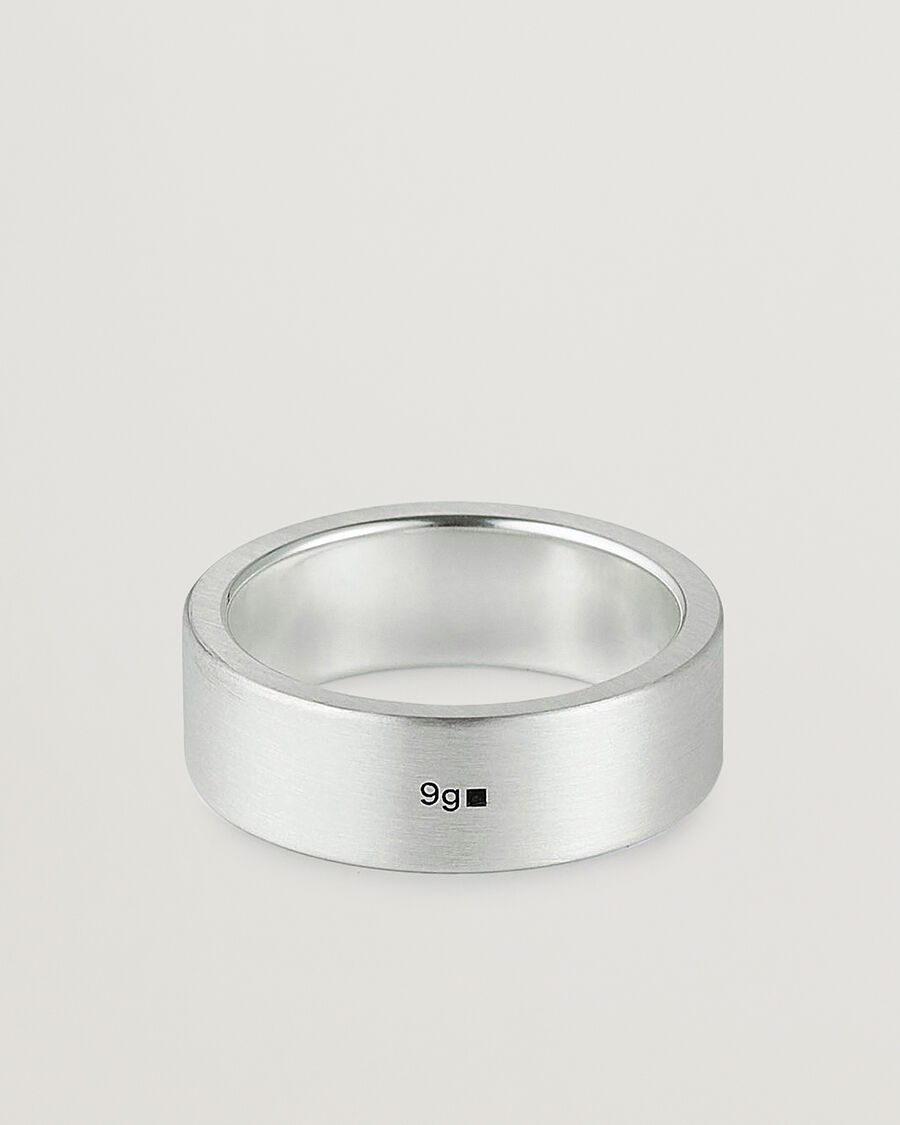 LE GRAMME Ribbon Brushed Ring Sterling Silver men XL/62 Sølv