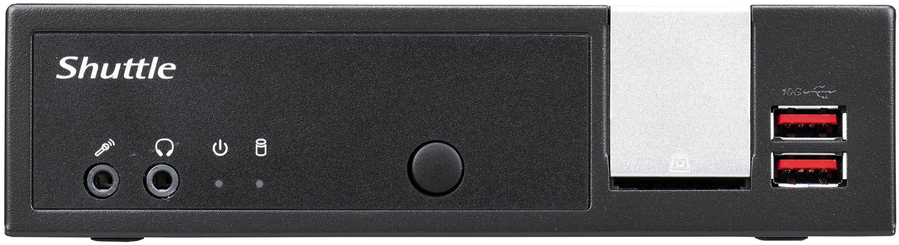 Shuttle XP slim DL20N6, 1,35 l großer PC, Mini-PC Barebone, Intel SoC, BGA 1090, DDR4-SDRAM, Serial ATA III