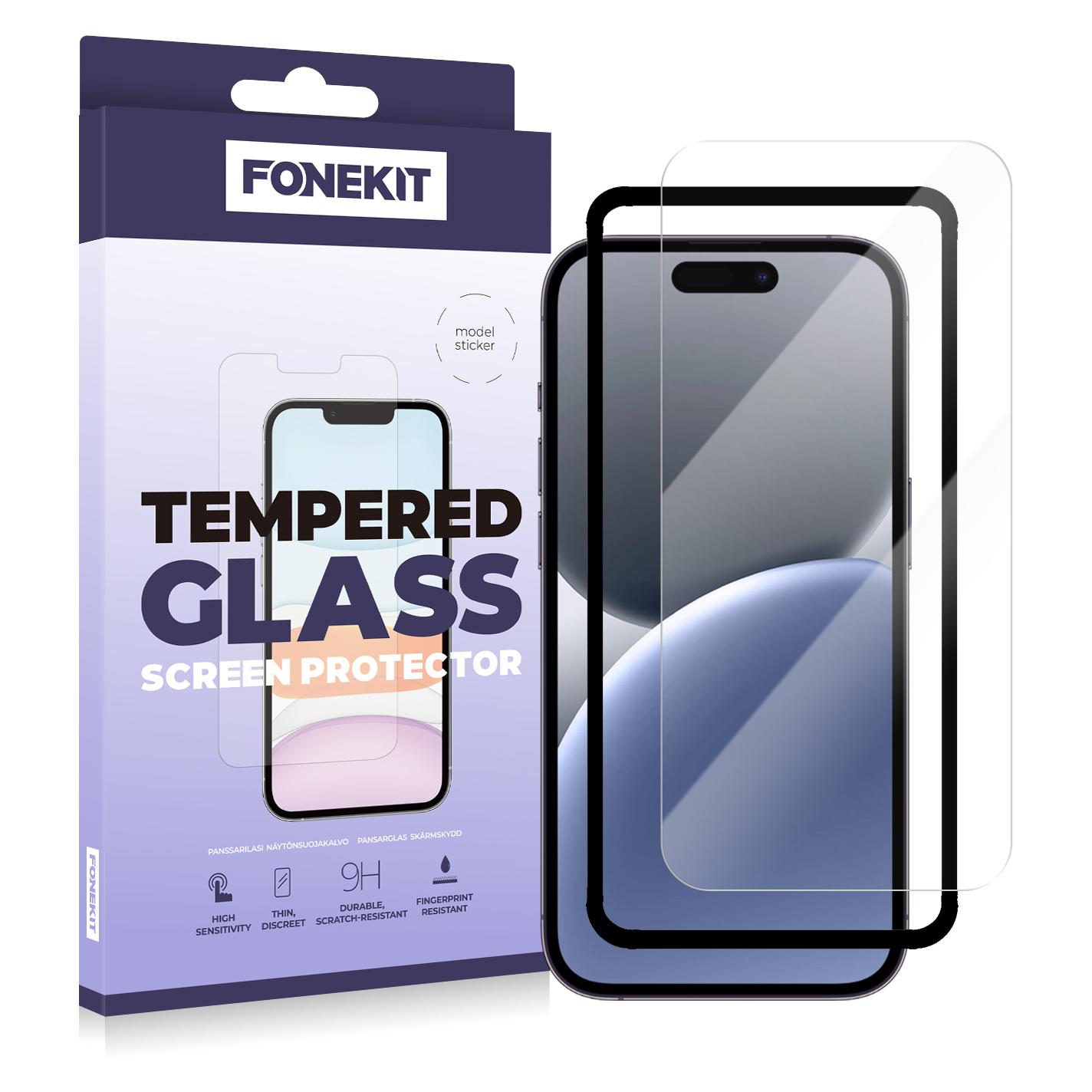 FoneKit Screen protector, iPhone 16 Plus / 15 Plus (Apple iPhone 15 Plus, Apple iPhone 16 Plus) (49236002)