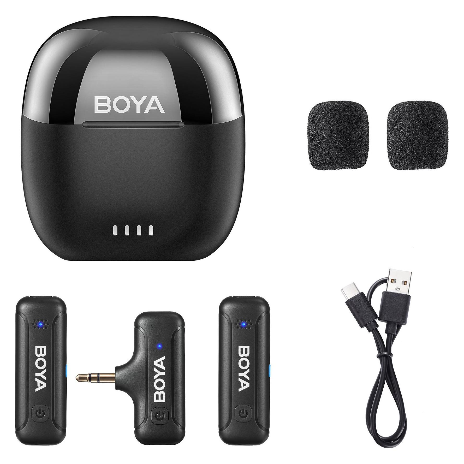 Boya BY-WM3T-M2-Kit für 3,5 mm TRS 2 x Sender / 1x Empfänger / 1x Fall (BY-WM3T-M2) (BY-WM3T-M2)