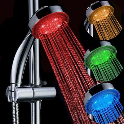 LED-Duschkopf-Farbwechsel 2 Wassermodus 7-Farben-Glühlicht automatisch wechselnder Handbrause