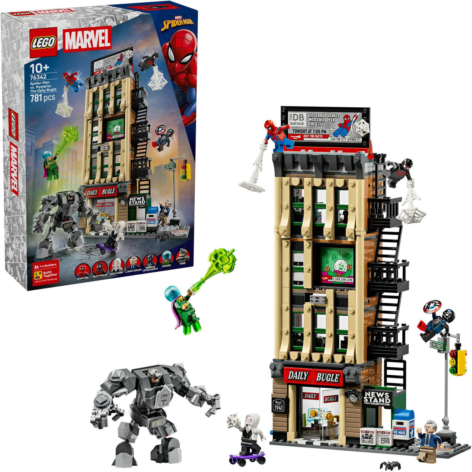 LEGO Marvel Spider-Man vs. Mysterio Daily Bugle 76342