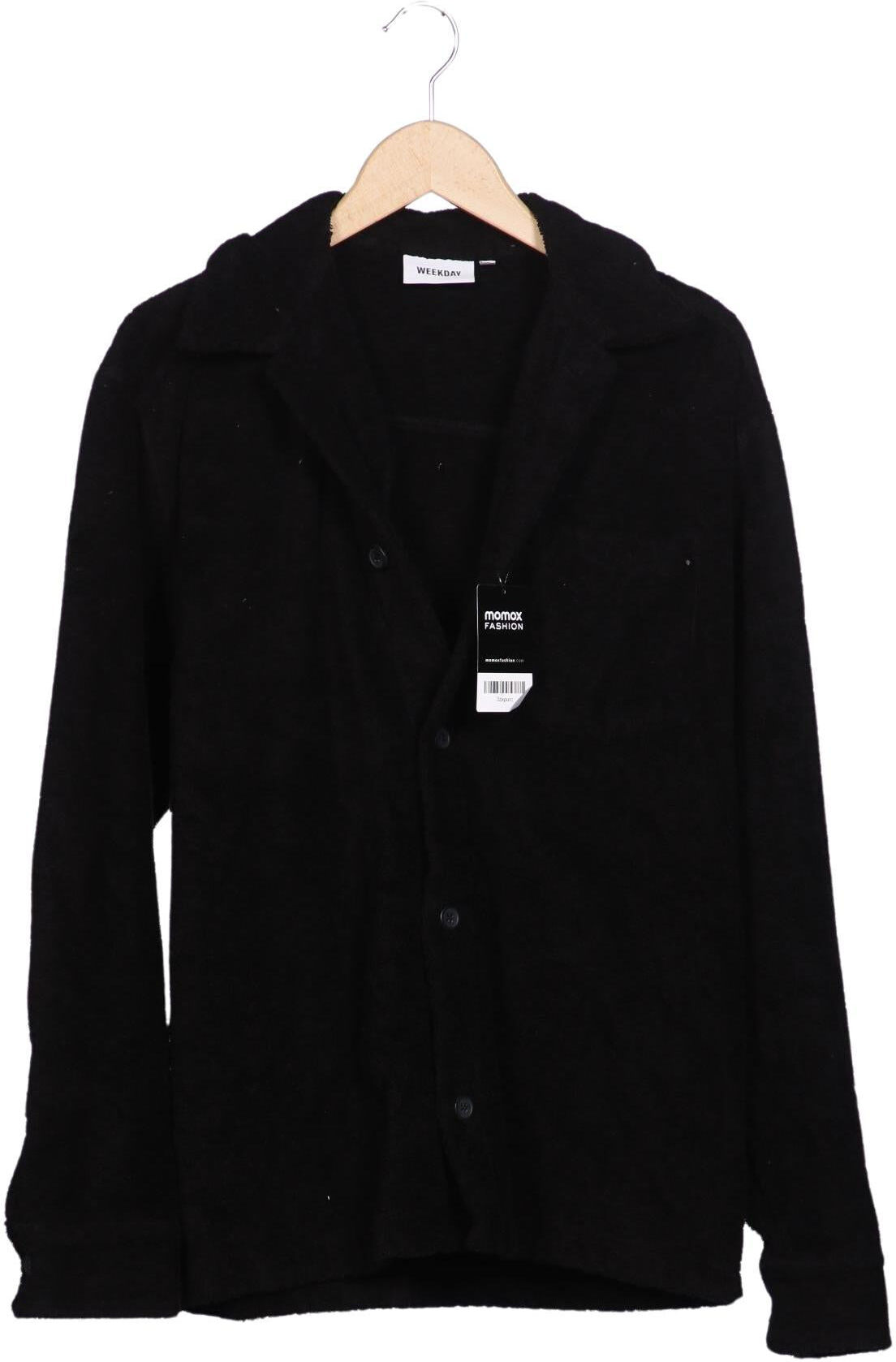 Weekday Damen Jacke, Schwarz, Gr. M, Baumwolle - Second Hand