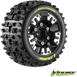 Louise ST-PIONEER auf Felge schwarz 12mm Removable Hex (0&1/2) (2) TRX Mini-MAXX / XRT