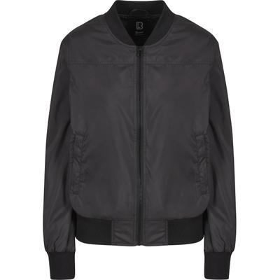Bomberjacke BRANDIT "Brandit Brandit Women Jula Bomberjacket", Damen, Gr. XS, schwarz, 100% Polyester, unifarben, normal, amerikanischer Ausschnitt, Jacken Bomberjacke