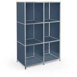 Aktenregal System 4 Metall Violettblau