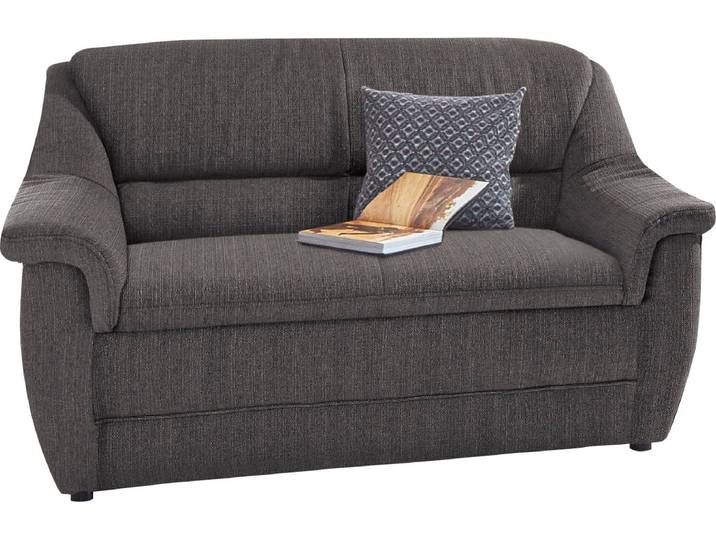 2-Sitzer DOMO COLLECTION Lale formschönes und komfortables Sofa, zeitlos und elegant , braun (schlamm), B:148cm H:88cm T:93cm, Struktur (100% Polyester);Microfaser PRIMABELLE (100% Polyester);Struktur grob (85% Polyester, 15% Polyacryl), Sofas, 2-Sitzer, optimal für kleinere Räume