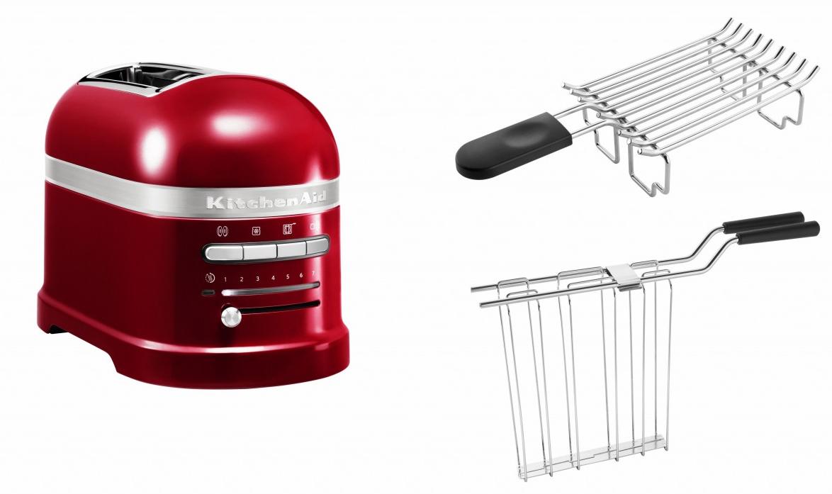 KitchenAid Set 1, Toaster + Brötchenaufsatz Artisan 5KMT2204 Liebesapfelrot