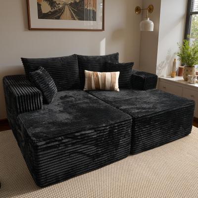 OVIOS Wide Reclining Modular Loveseat Sleeper Sofa