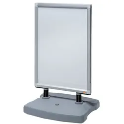 Nobo Kundenstopper »Impression Pro A1« silber, 67x112.3x59 cm