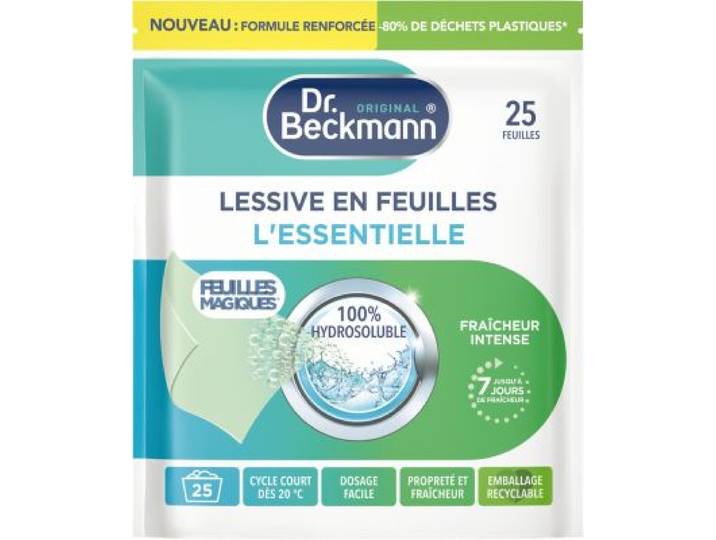 Dr Beckmann - Lessive Feuilles Magiques - L'essentielle X25 Lavages