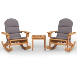 vidaXL 3-tlg. Garten-Lounge-Set Adirondack Massivholz Akazie