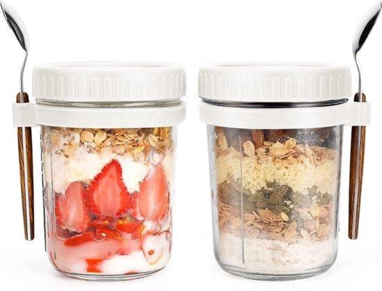 Famanu Havermoutvoeding Set van 2 stuks in Glas