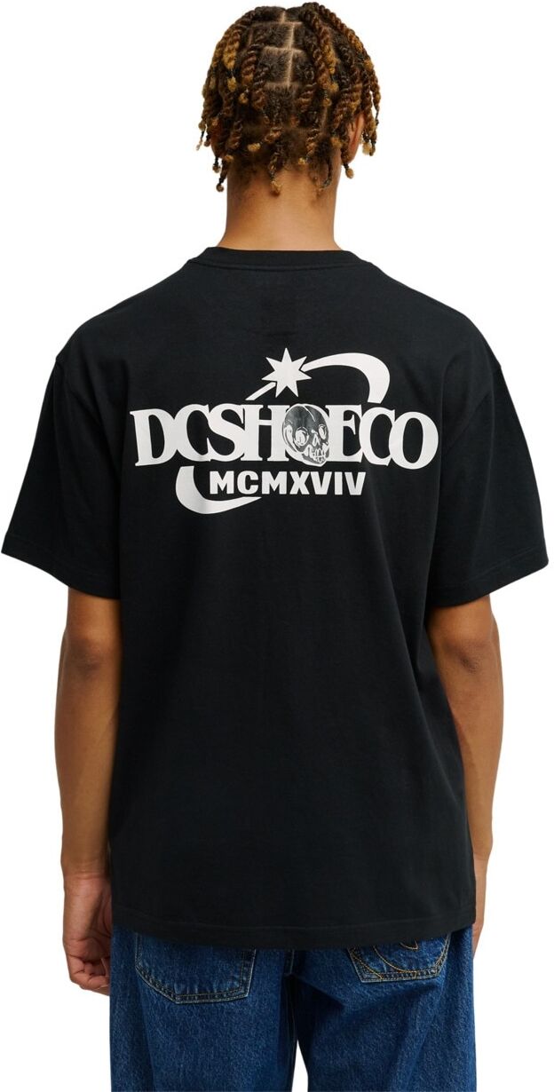 T-Shirt DC SHOES "DC Skull And Star", Herren, Gr. XXL, schwarz, Obermaterial: 75% Baumwolle, 25% Baumwolle., Shirts T-Shirt schwarz XXL
