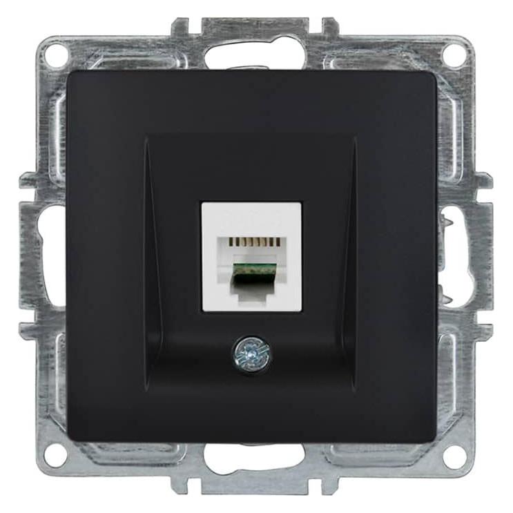 Gunsan Visage Telefon Steckdose 1-fach CAT3 Schwarz (31793582)