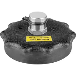 Deckel für Behälter mit Filterbeutel 30l Antikalk mit Edelstahl-Rücklaufverschraubung 3/4"AG