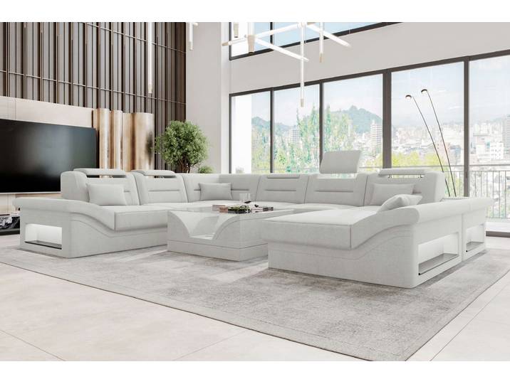 XXL Wohnlandschaft Enzo Stoffsofa