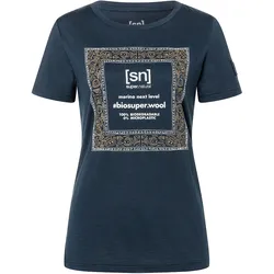 Super Natural, Damen, Funktionsshirt, Bandana Bio J (S), Blau, Mehrfarbig, S