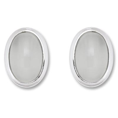Paar Ohrhänger ONE ELEMENT "imit. Mondstein Ohrringe Ohrstecker aus 925 Silber", silber, Ohrringe, Damen, Damen, Silber 925 (Sterlingsilber), Leicht zu kombinieren – klare Linien mit feinem Funkeln