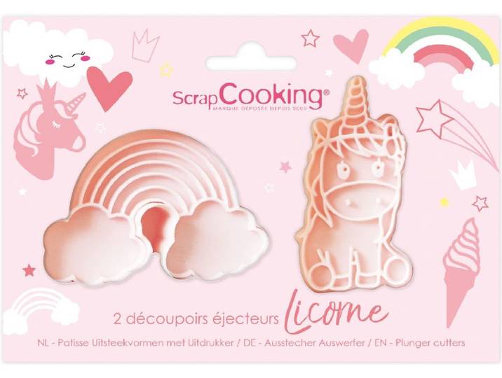 ScrapCooking Plunger Uitstekers Eenhoorn pk/2